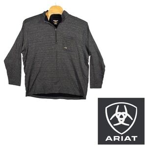 Ariat Rebar Qtr Zip Pullover Mens 3XL Western Ranchwear Rodeo Workwear